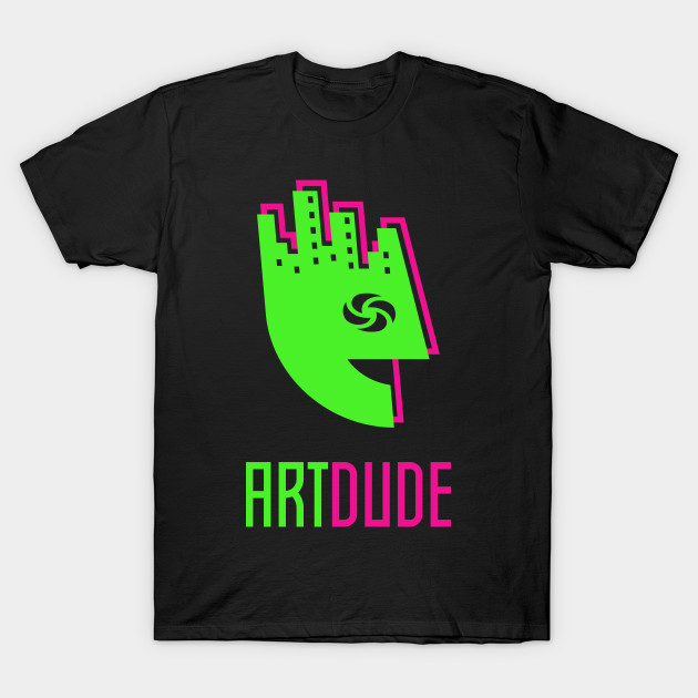 YourArtDude Logo In Lime And Magenta by yourartdude